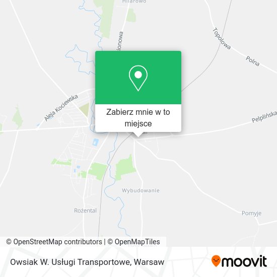 Mapa Owsiak W. Usługi Transportowe