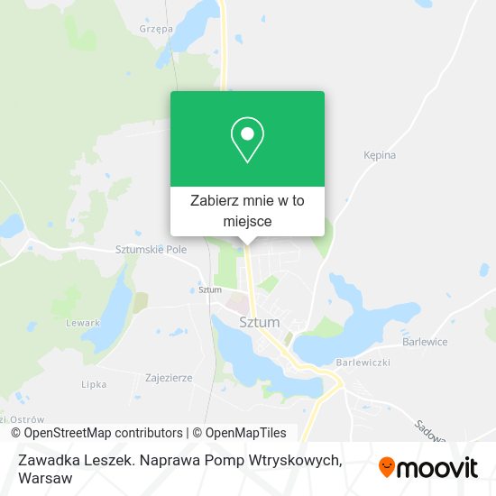 Mapa Zawadka Leszek. Naprawa Pomp Wtryskowych