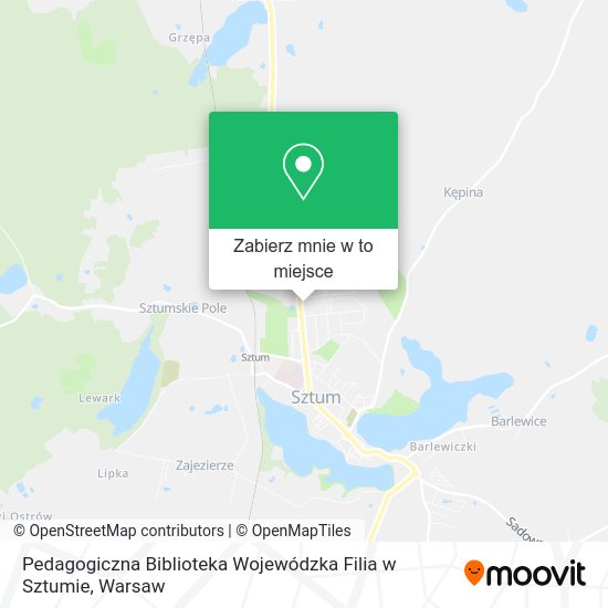 Mapa Pedagogiczna Biblioteka Wojewódzka Filia w Sztumie