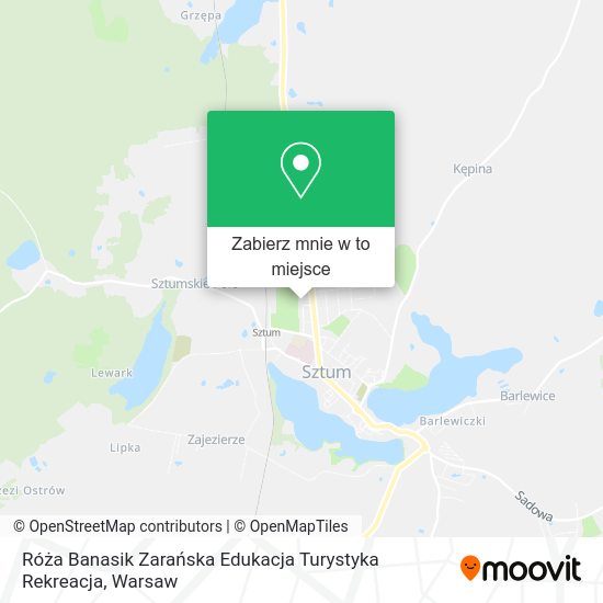 Mapa Róża Banasik Zarańska Edukacja Turystyka Rekreacja