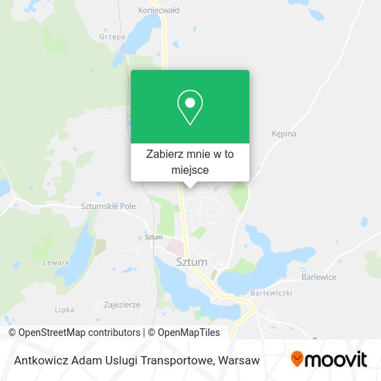 Mapa Antkowicz Adam Uslugi Transportowe