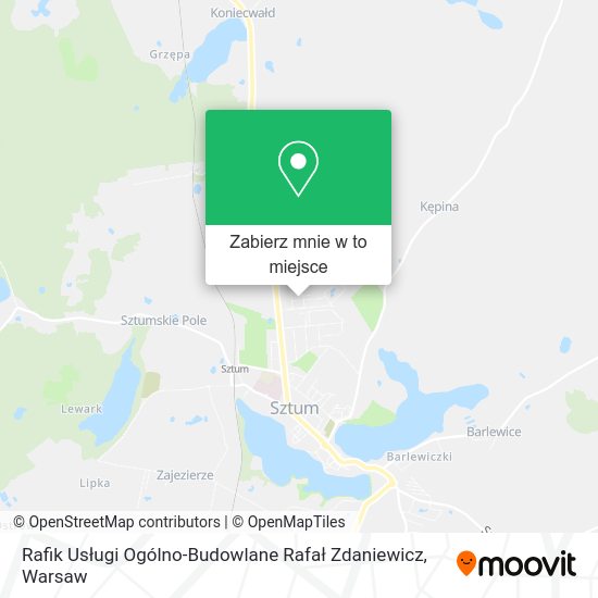 Mapa Rafik Usługi Ogólno-Budowlane Rafał Zdaniewicz