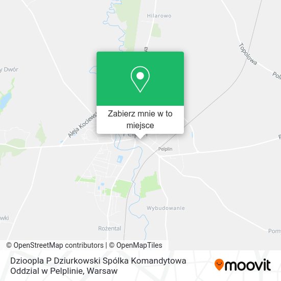 Mapa Dzioopla P Dziurkowski Spólka Komandytowa Oddzial w Pelplinie