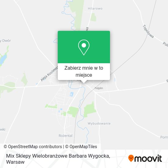 Mapa Mix Sklepy Wielobranżowe Barbara Wygocka