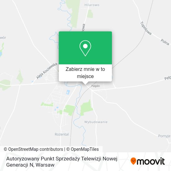 Mapa Autoryzowany Punkt Sprzedaży Telewizji Nowej Generacji N