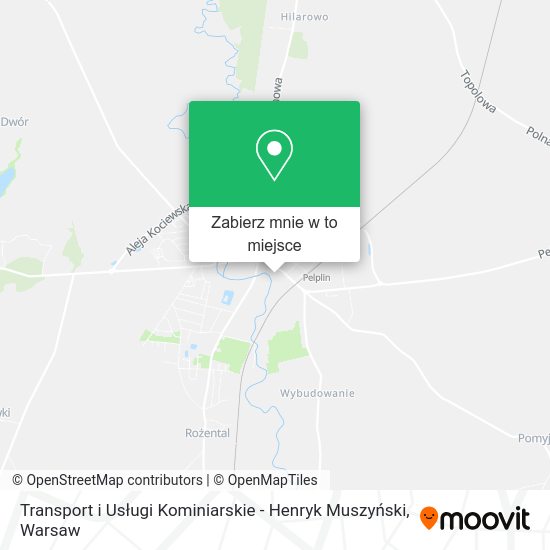 Mapa Transport i Usługi Kominiarskie - Henryk Muszyński