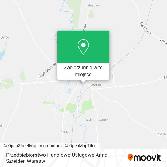 Mapa Przedsiebiorstwo Handlowo Uslugowe Anna Szreider