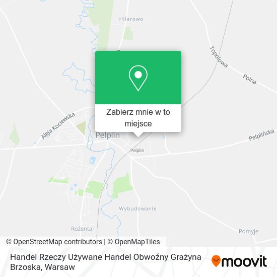 Mapa Handel Rzeczy Używane Handel Obwoźny Grażyna Brzoska