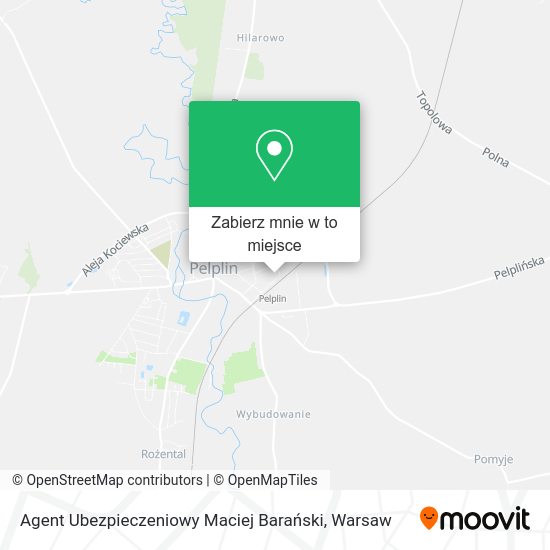 Mapa Agent Ubezpieczeniowy Maciej Barański