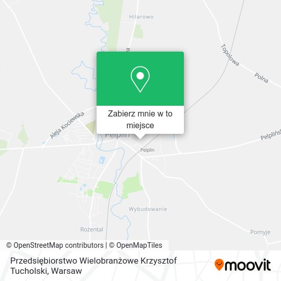 Mapa Przedsiębiorstwo Wielobranżowe Krzysztof Tucholski