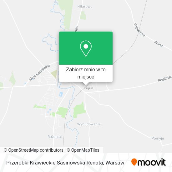 Mapa Przeróbki Krawieckie Sasinowska Renata