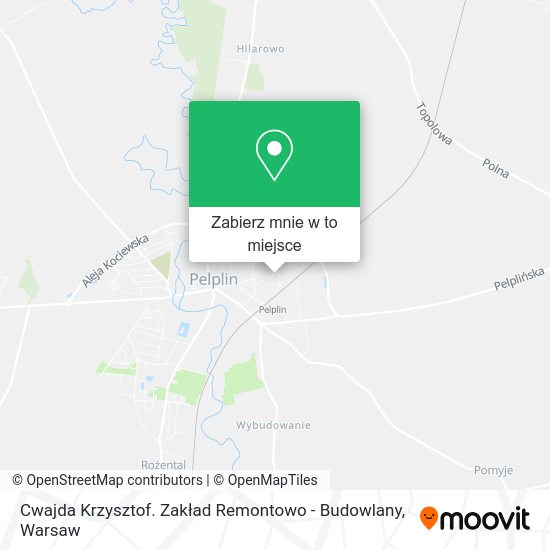 Mapa Cwajda Krzysztof. Zakład Remontowo - Budowlany