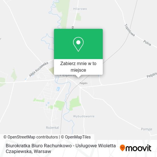 Mapa Biurokratka Biuro Rachunkowo - Usługowe Wioletta Czapiewska