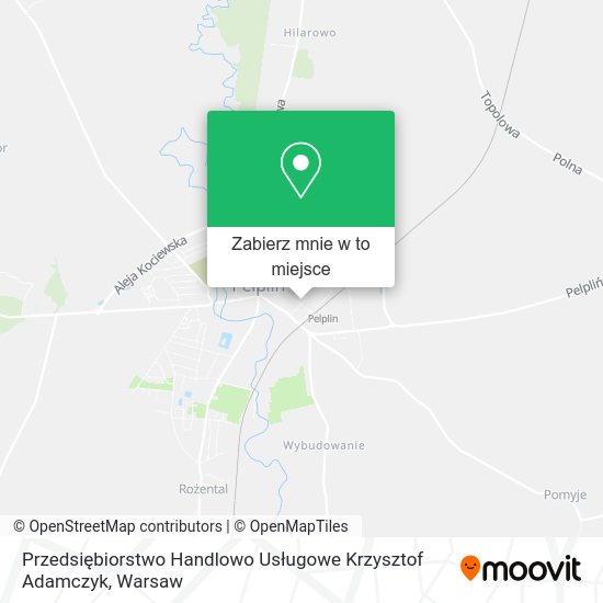 Mapa Przedsiębiorstwo Handlowo Usługowe Krzysztof Adamczyk