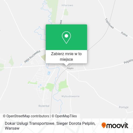 Mapa Dokar Usługi Transportowe. Sieger Dorota Pelplin