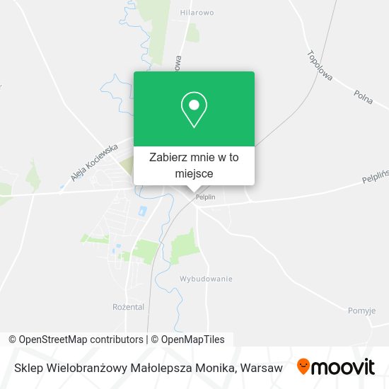 Mapa Sklep Wielobranżowy Małolepsza Monika