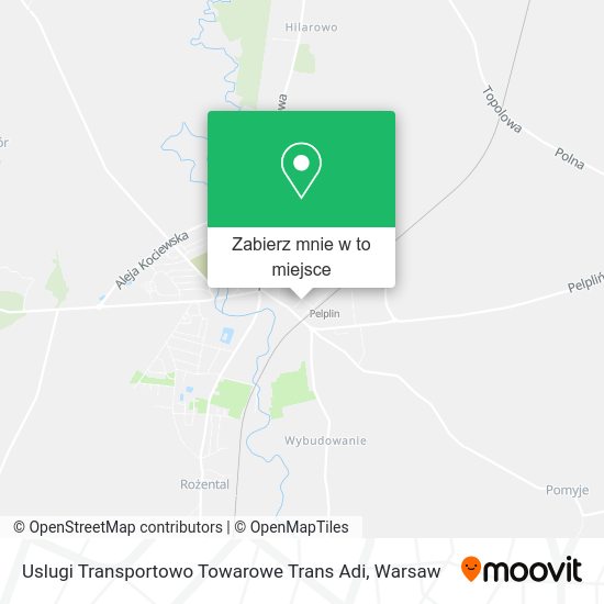 Mapa Uslugi Transportowo Towarowe Trans Adi