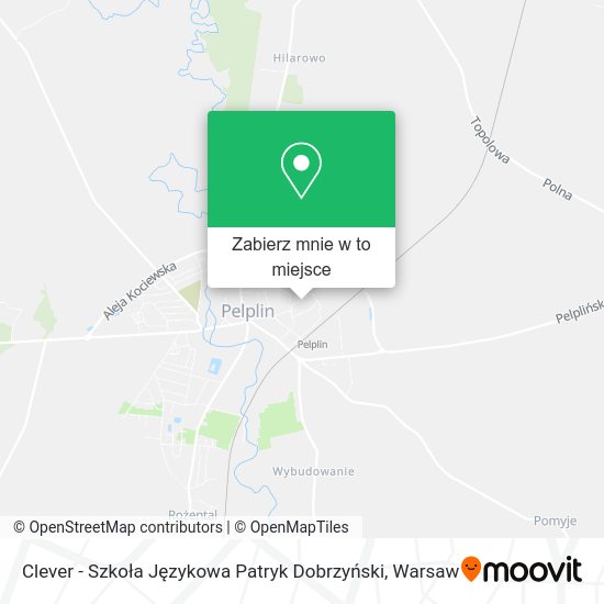 Mapa Clever - Szkoła Językowa Patryk Dobrzyński