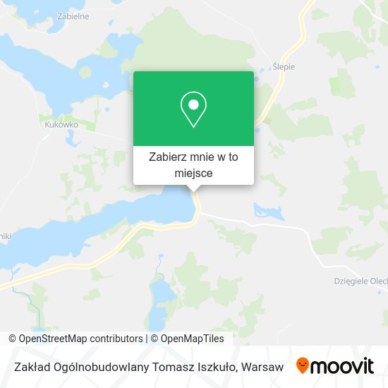 Mapa Zakład Ogólnobudowlany Tomasz Iszkuło