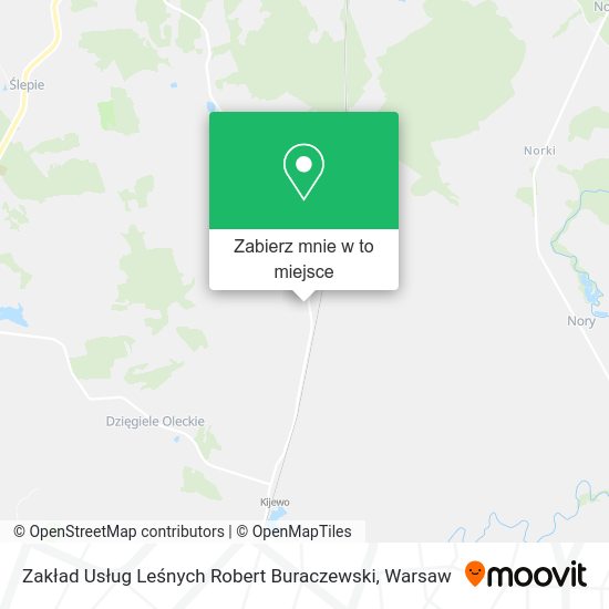 Mapa Zakład Usług Leśnych Robert Buraczewski