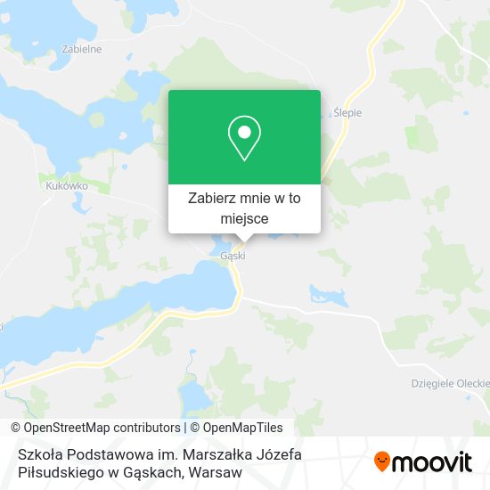 Mapa Szkoła Podstawowa im. Marszałka Józefa Piłsudskiego w Gąskach