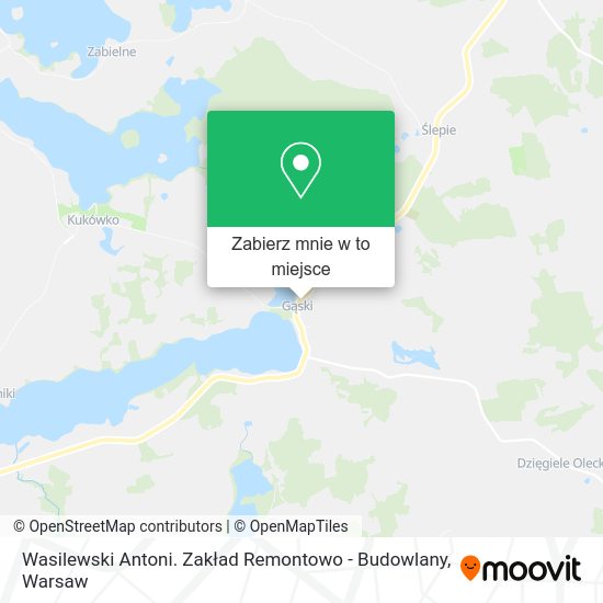 Mapa Wasilewski Antoni. Zakład Remontowo - Budowlany