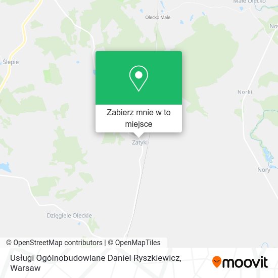 Mapa Usługi Ogólnobudowlane Daniel Ryszkiewicz