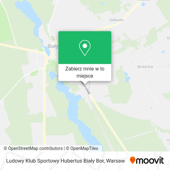 Mapa Ludowy Klub Sportowy Hubertus Biały Bor