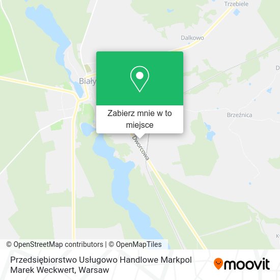 Mapa Przedsiębiorstwo Usługowo Handlowe Markpol Marek Weckwert