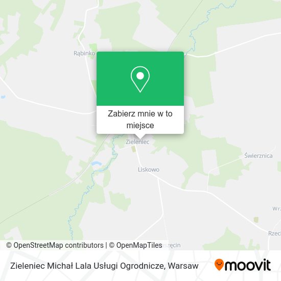 Mapa Zieleniec Michał Lala Usługi Ogrodnicze