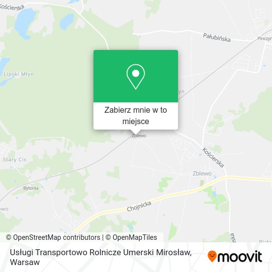 Mapa Usługi Transportowo Rolnicze Umerski Mirosław