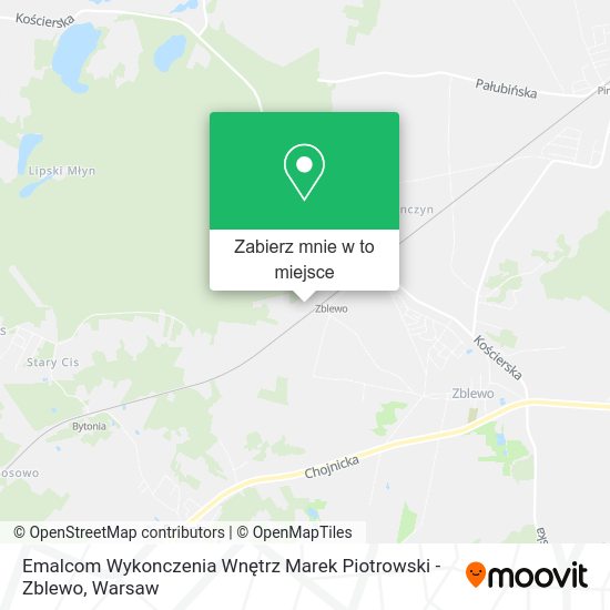 Mapa Emalcom Wykonczenia Wnętrz Marek Piotrowski - Zblewo