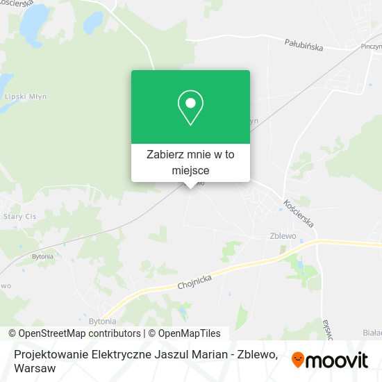 Mapa Projektowanie Elektryczne Jaszul Marian - Zblewo