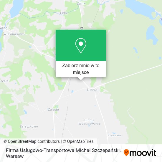 Mapa Firma Usługowo-Transportowa Michał Szczepański