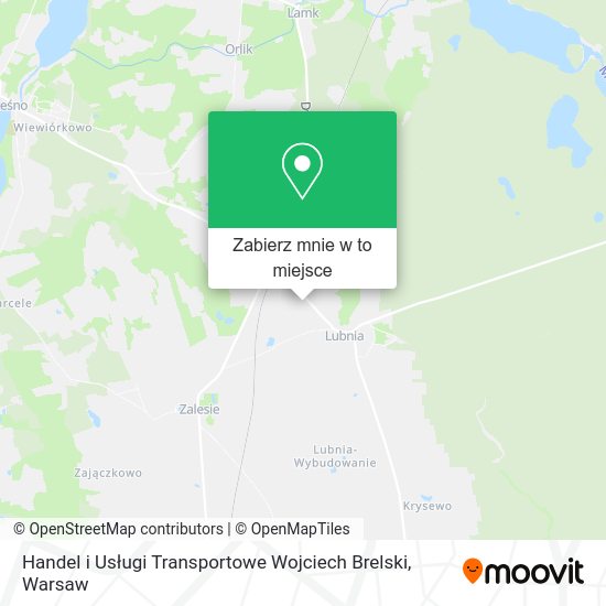 Mapa Handel i Usługi Transportowe Wojciech Brelski