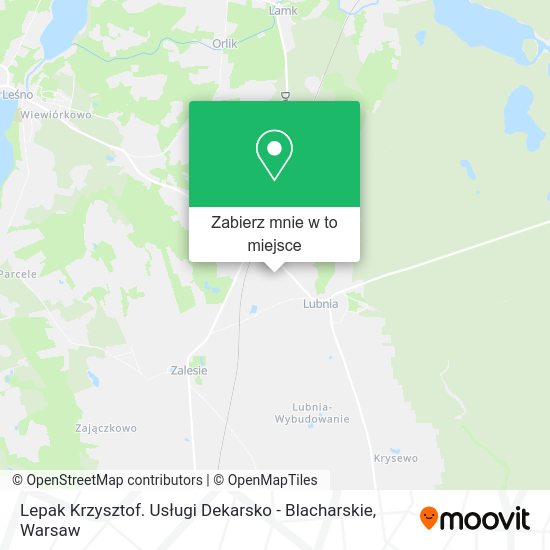 Mapa Lepak Krzysztof. Usługi Dekarsko - Blacharskie