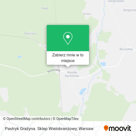 Mapa Pastryk Grażyna. Sklep Wielobranżowy