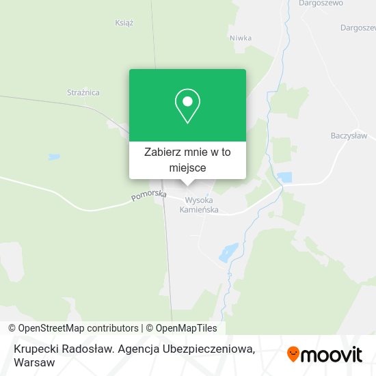 Mapa Krupecki Radosław. Agencja Ubezpieczeniowa