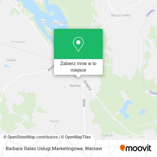 Mapa Barbara Galas Usługi Marketingowe