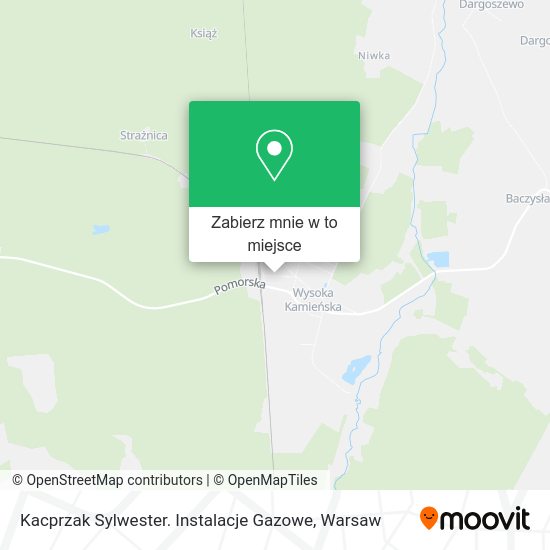 Mapa Kacprzak Sylwester. Instalacje Gazowe