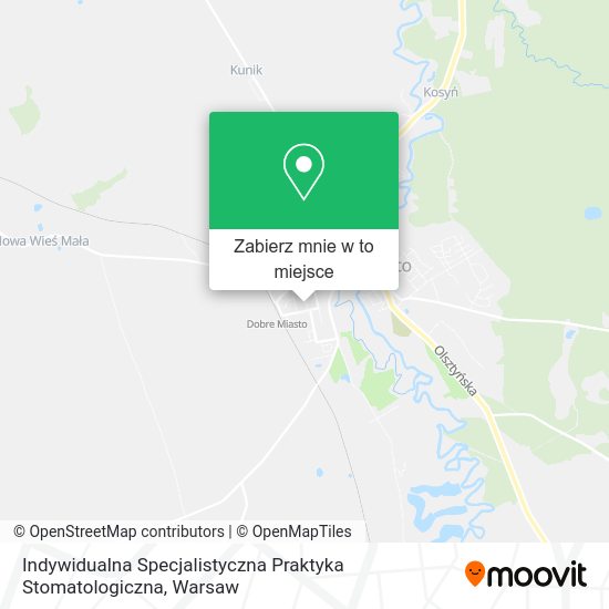 Mapa Indywidualna Specjalistyczna Praktyka Stomatologiczna