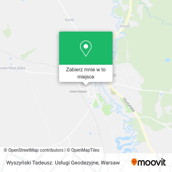 Mapa Wyszyński Tadeusz. Usługi Geodezyjne