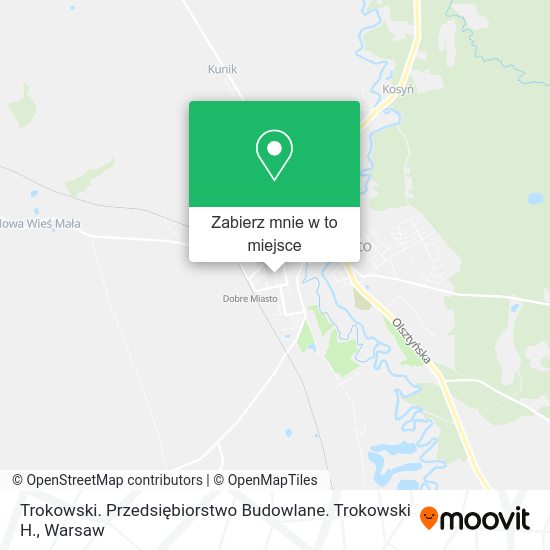 Mapa Trokowski. Przedsiębiorstwo Budowlane. Trokowski H.