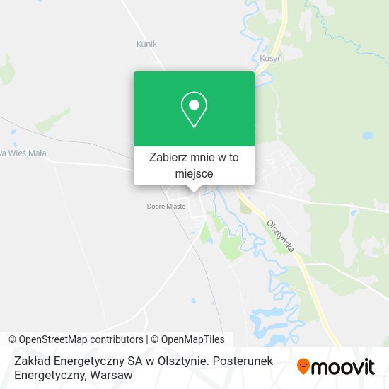 Mapa Zakład Energetyczny SA w Olsztynie. Posterunek Energetyczny