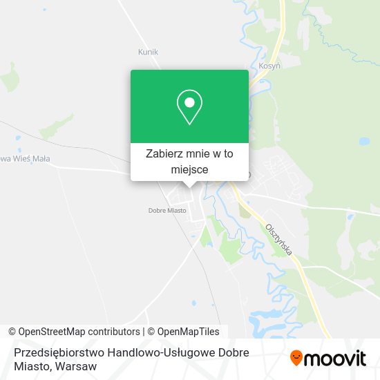 Mapa Przedsiębiorstwo Handlowo-Usługowe Dobre Miasto