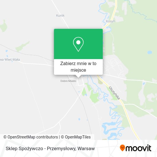 Mapa Sklep Spożywczo - Przemysłowy