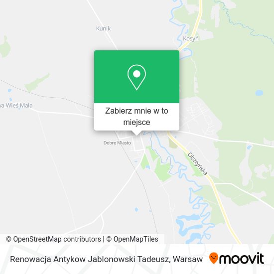 Mapa Renowacja Antykow Jablonowski Tadeusz