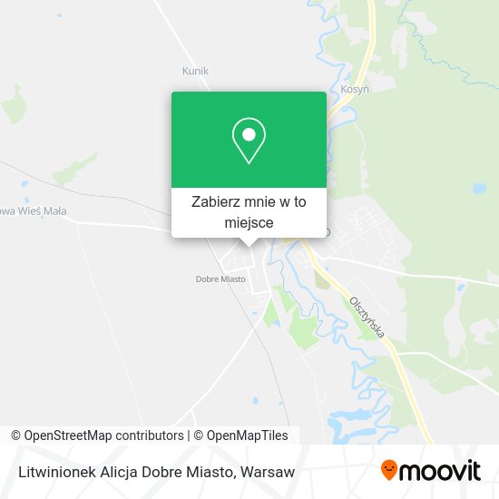 Mapa Litwinionek Alicja Dobre Miasto