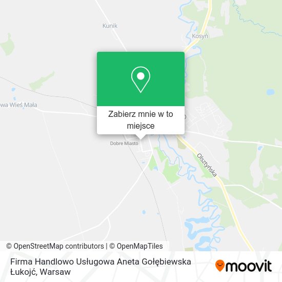 Mapa Firma Handlowo Usługowa Aneta Gołębiewska Łukojć