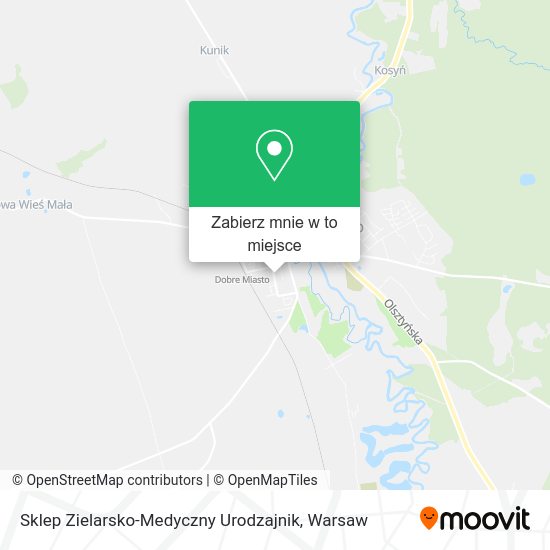 Mapa Sklep Zielarsko-Medyczny Urodzajnik